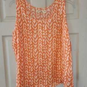 Orange tank top NWT
